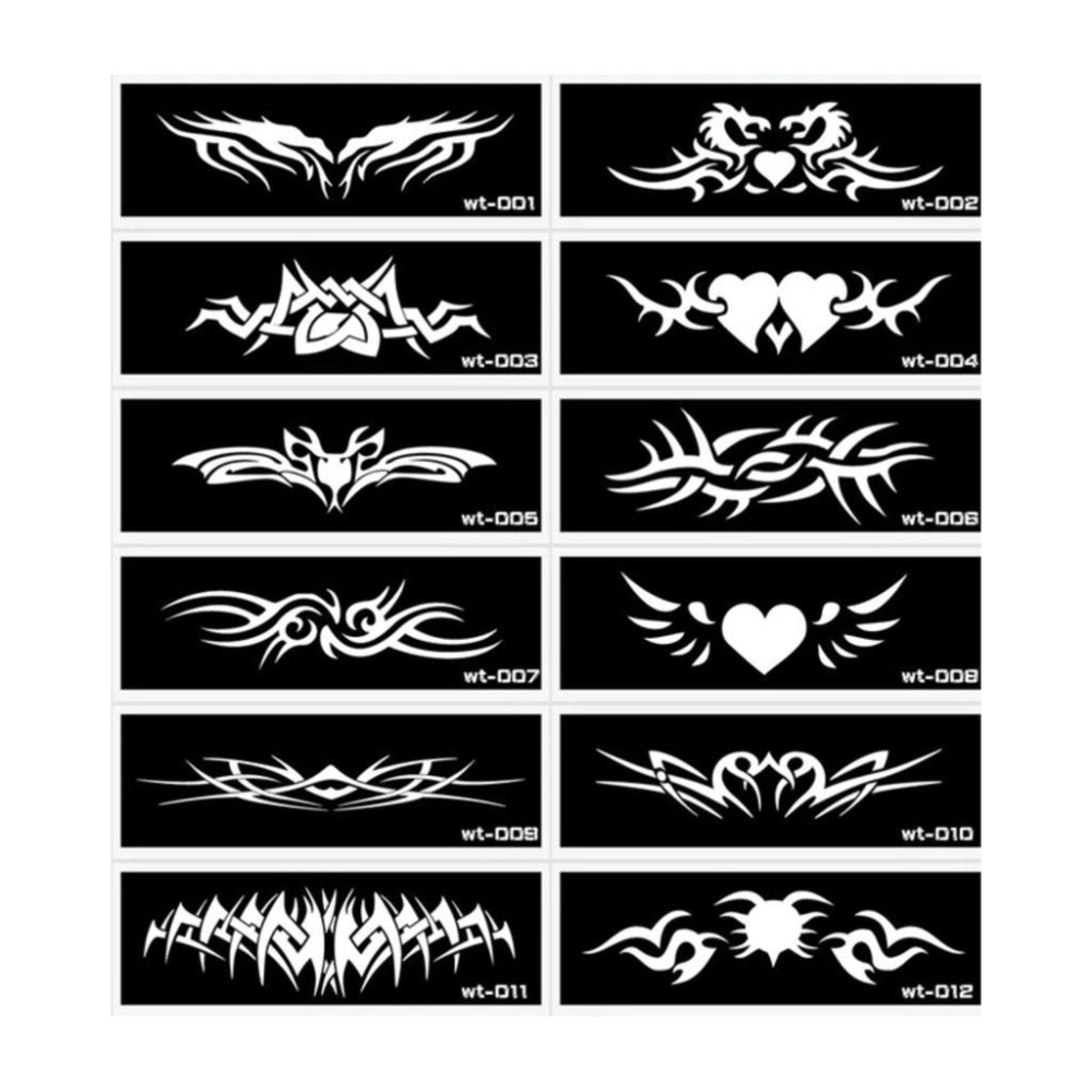 [現貨]手臂圖型紋身膏模板-細節圖2