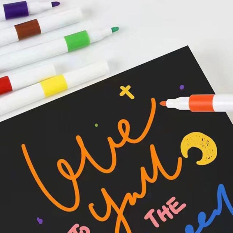 [現貨]兒童多用途DIY彩色筆12色/24色/36色/48色 丙烯馬克筆 估卡筆 麥克筆 玻璃彩繪 帆布彩繪 石頭彩繪-細節圖5