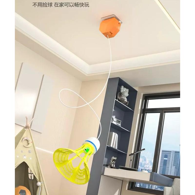 [現貨]電動羽毛球單人訓練器(套裝）羽球訓練器 單人羽毛球自動回彈 自打室內運動訓練 羽球自練神器-細節圖9