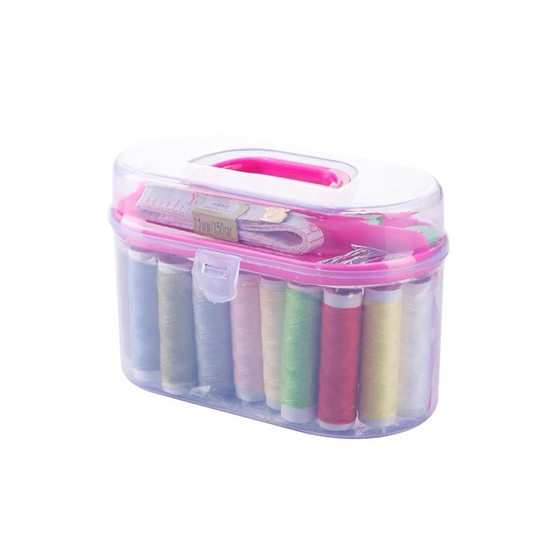 [現貨]針線盒（10件組）縫補工具 10色棉線-細節圖2