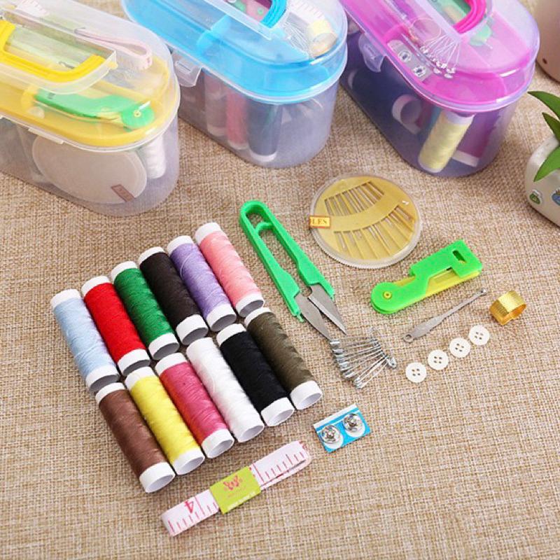 [現貨]針線盒（10件組）縫補工具 10色棉線-細節圖6