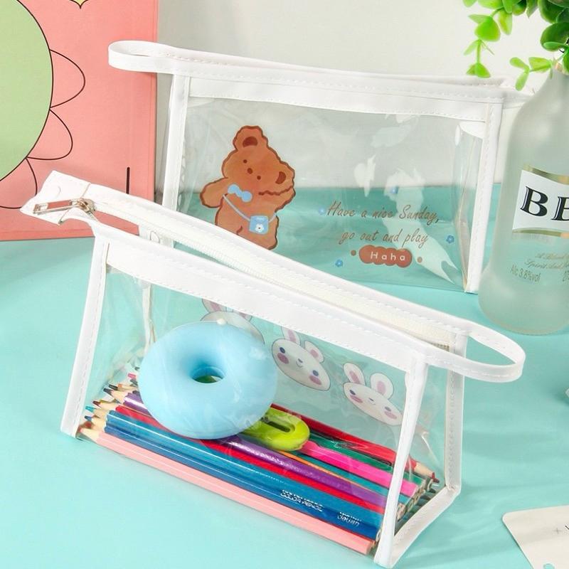 [現貨]pvc透明筆袋 化妝品收納包 飾品收納袋-細節圖6