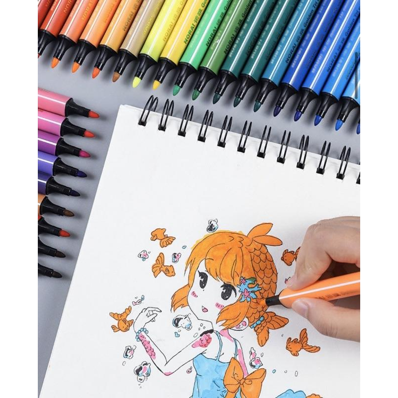 [現貨]兒童盒裝粗三角可水洗彩色筆(12/24/36色）環保彩繪粗三角筆-細節圖4