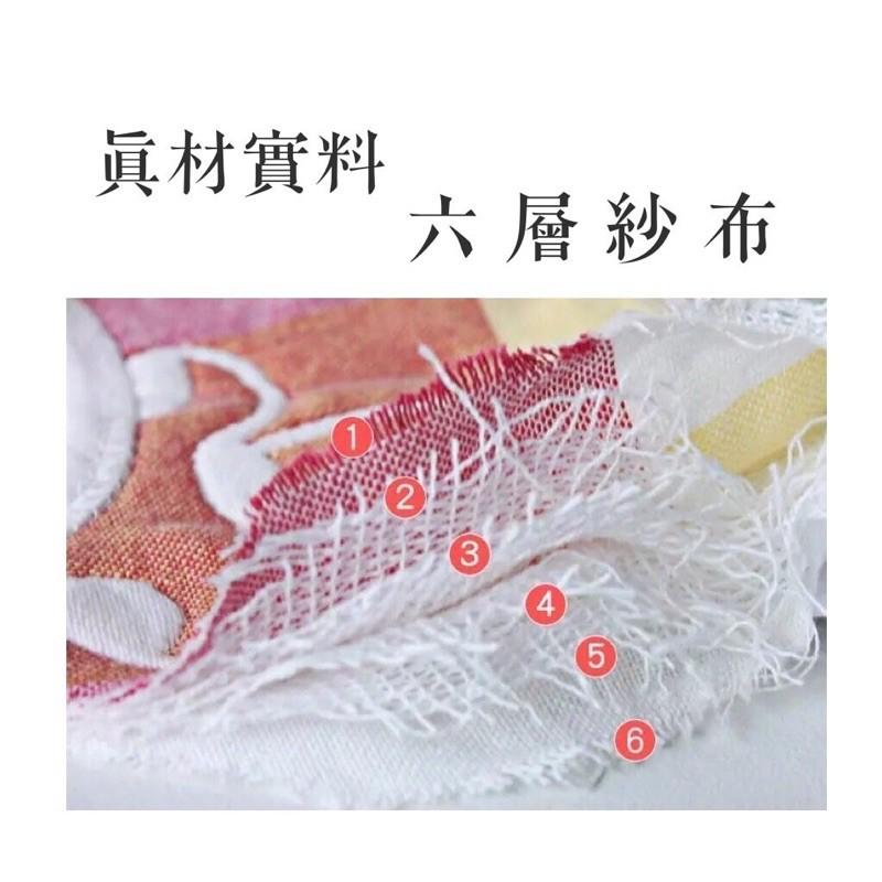 [現貨]寶寶六層紗布手帕小方巾 紗布巾 口水巾-細節圖9