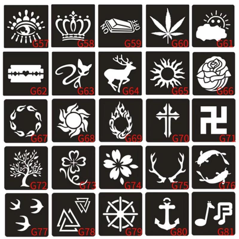 [現貨]小圖紋身膏模板-細節圖3