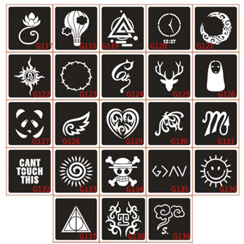 [現貨]小圖紋身膏模板-細節圖4