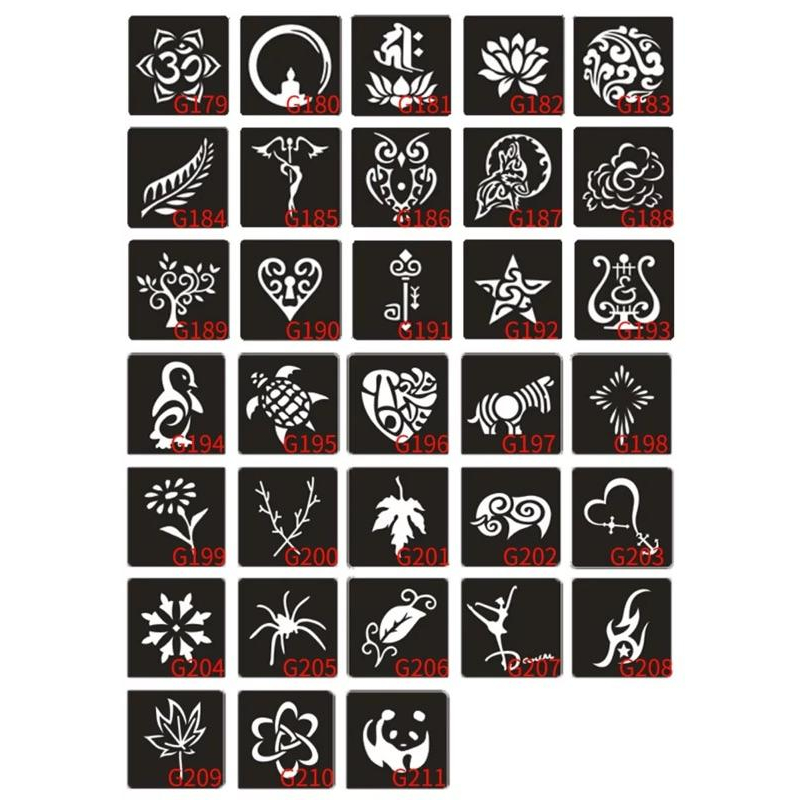 [現貨]小圖紋身膏模板-細節圖5