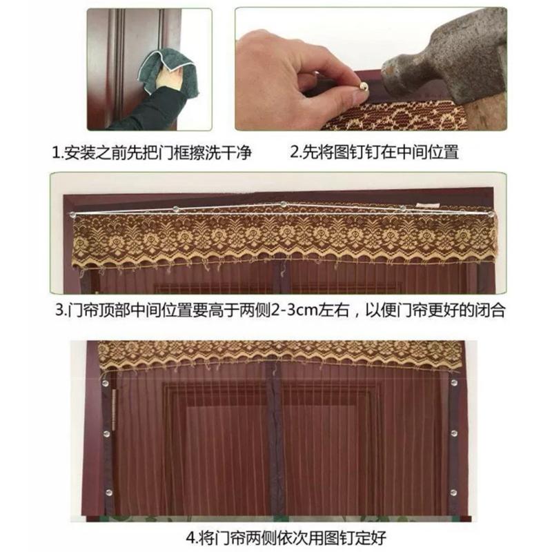 [現貨]防蚊沙門 磁性門簾 磁條加密沙門 透氣紗網門窗-細節圖8