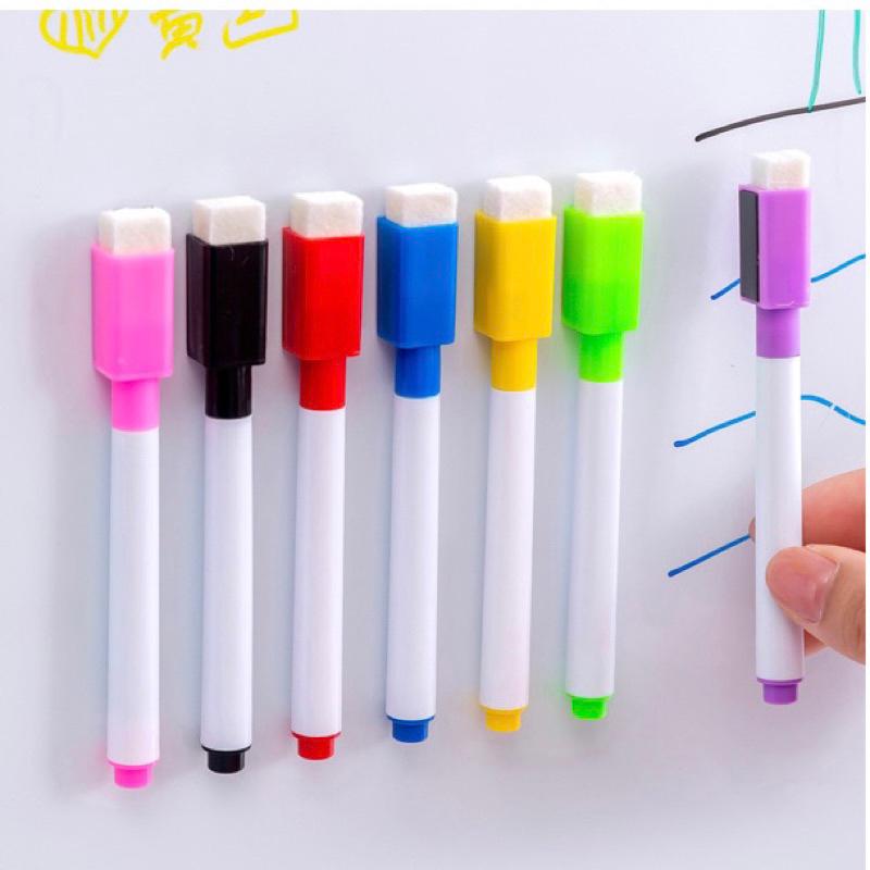 [現貨]磁力白板筆8色套裝 紅色白板筆 黑色白板筆 彩色白板筆-細節圖3