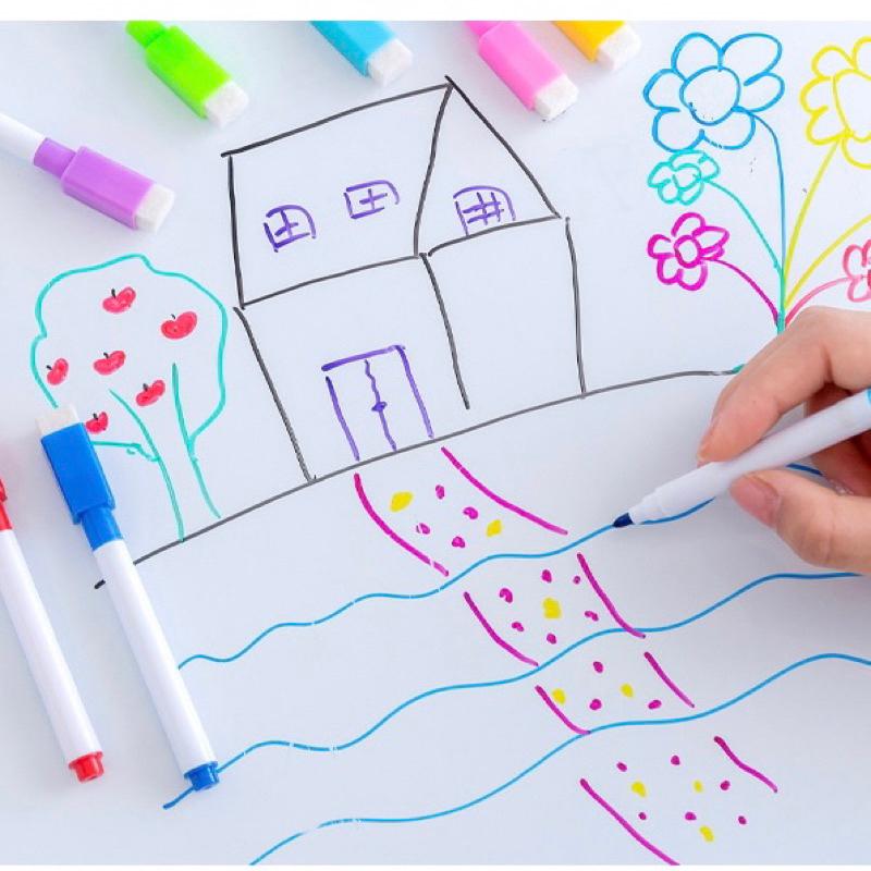 [現貨]磁力白板筆8色套裝 紅色白板筆 黑色白板筆 彩色白板筆-細節圖6