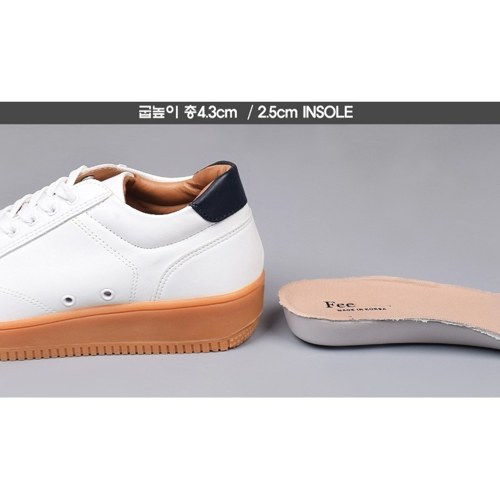 VOS AMO韓國嚴選單品-韓國製熱銷款百搭透氣+4cm休閒男鞋-細節圖7