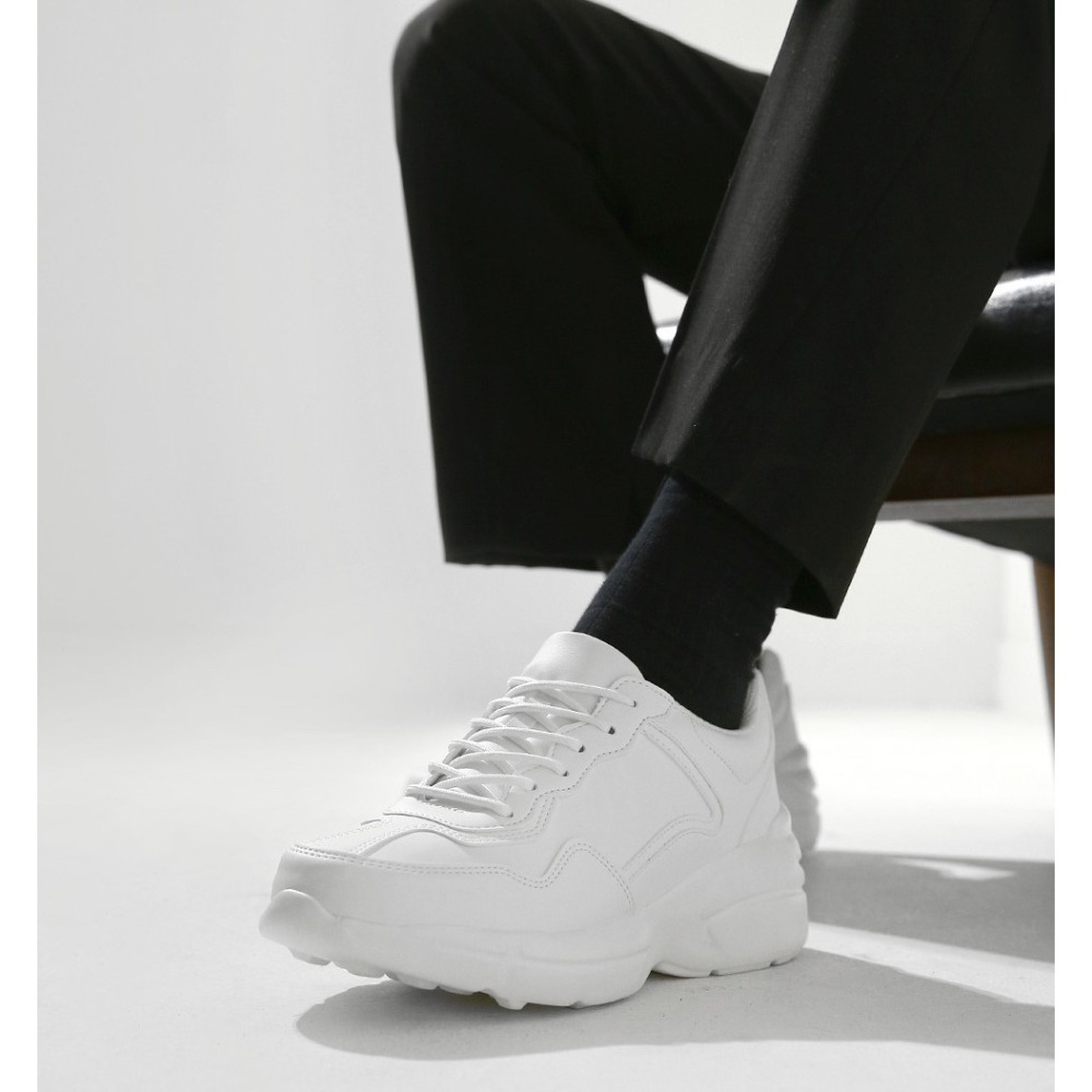 VOS AMO韓國嚴選男裝-韓國熱銷百搭款自然增高+6cm輕量休閒男鞋-細節圖2