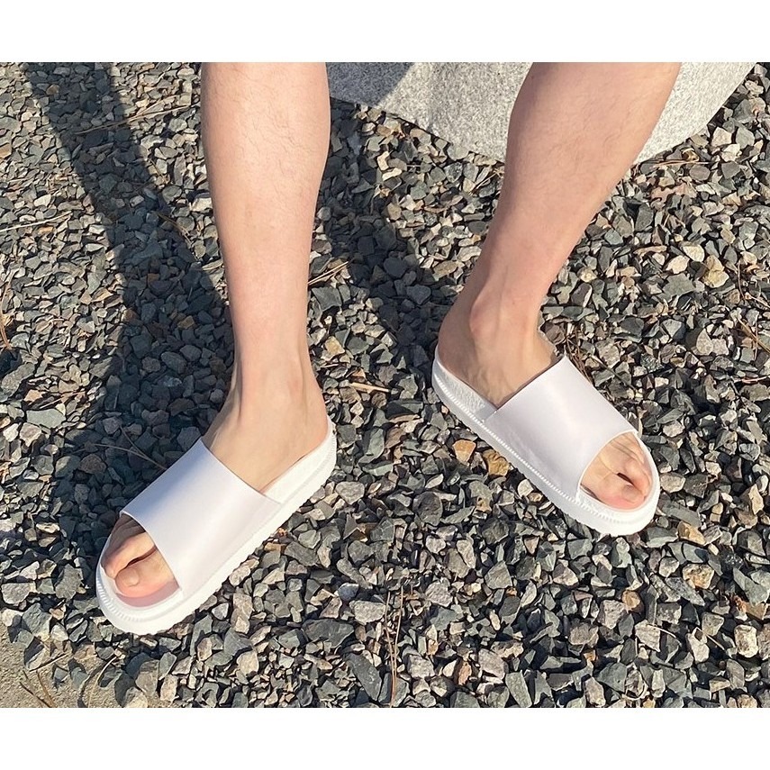 VOS AMO韓國嚴選單品-韓國製新款純色皮革透氣+3cm拖鞋(2色)-細節圖8