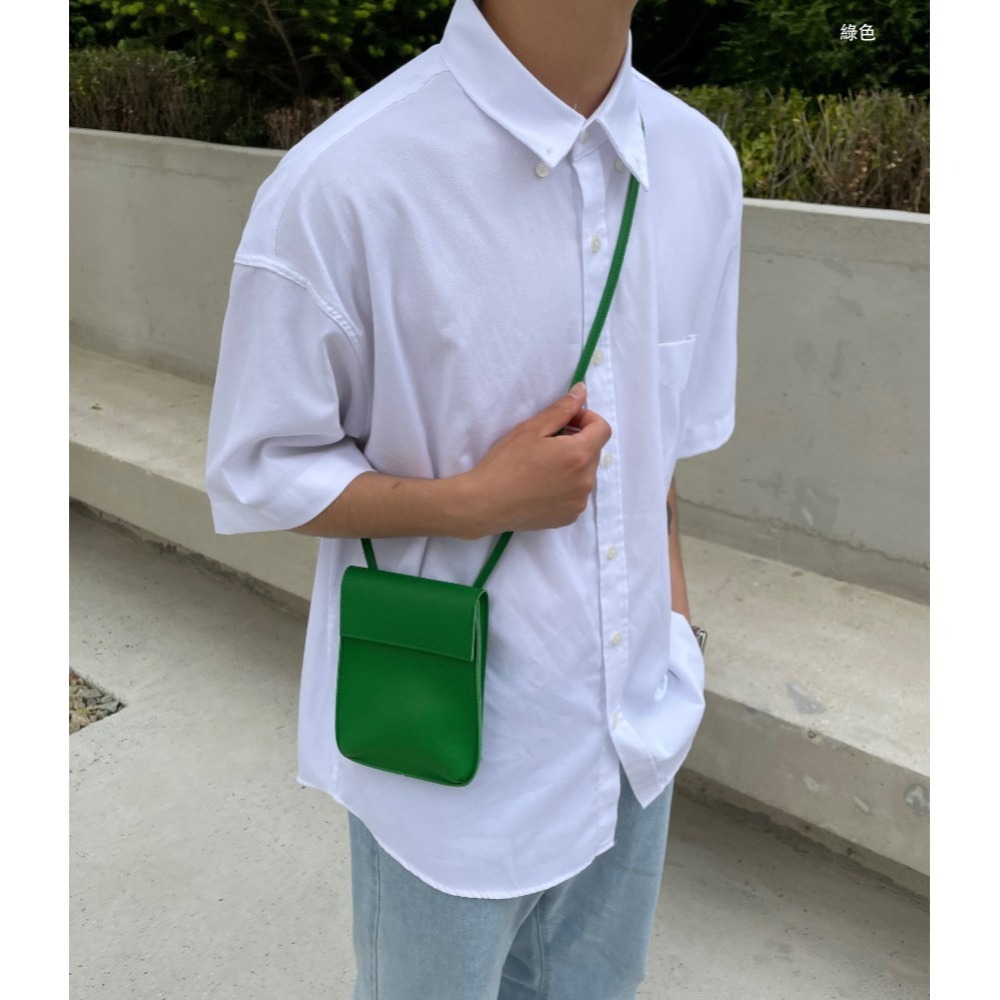 VOS AMO韓國嚴選單品-韓國製熱銷新款簡約純色迷你斜背包(3色)-細節圖7
