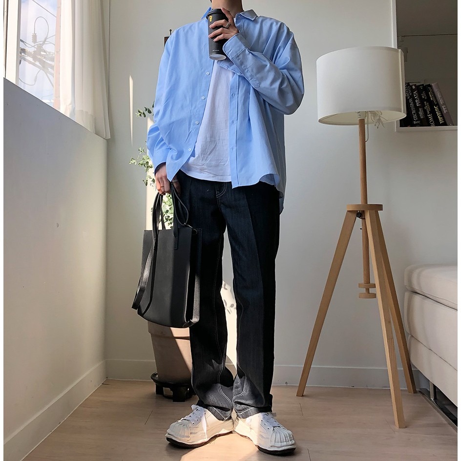 VOS AMO韓國嚴選單品-韓國製熱銷款全黑經典皮革方形手提/斜背包-細節圖4