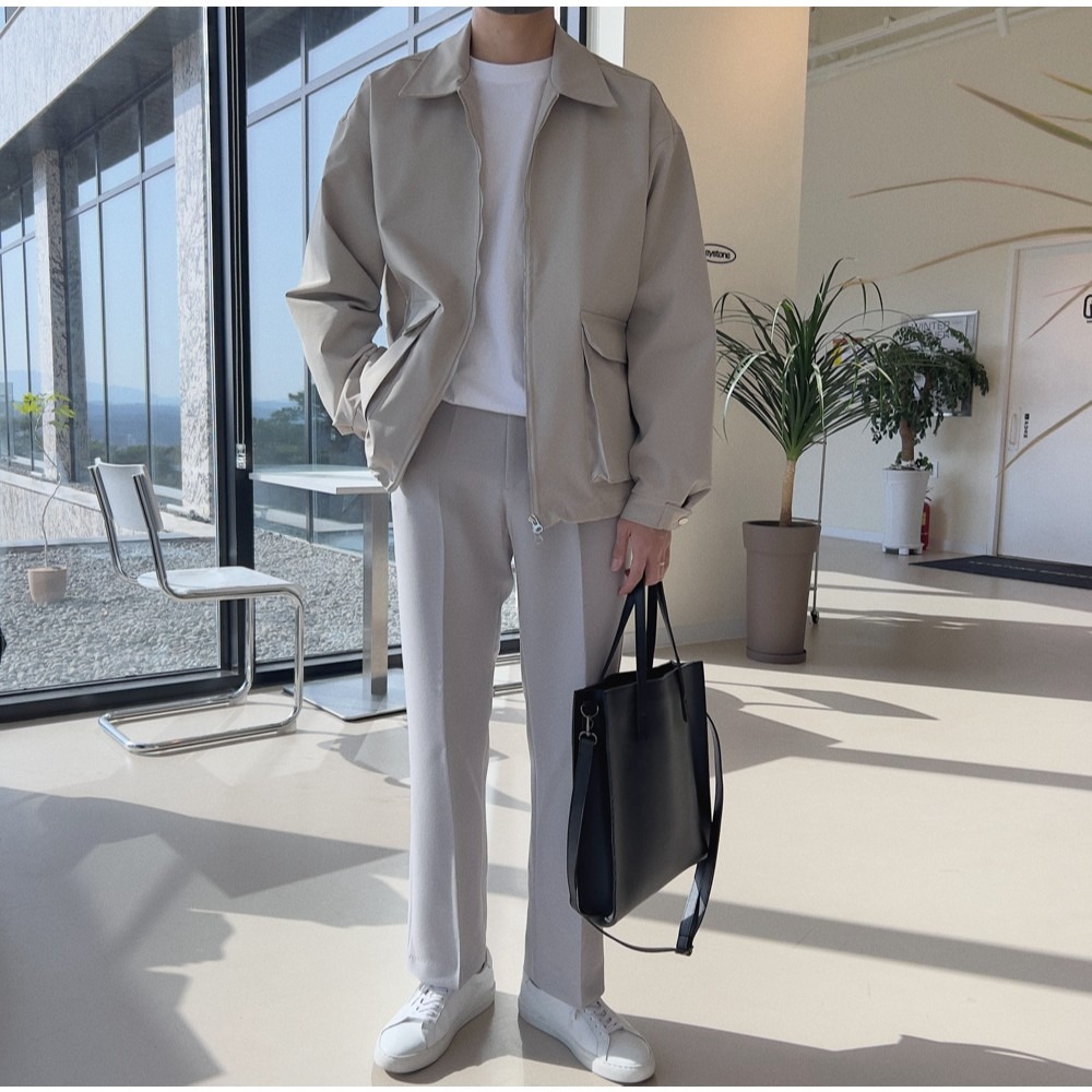 VOS AMO韓國嚴選單品-韓國製熱銷款全黑經典皮革方形手提/斜背包-細節圖6