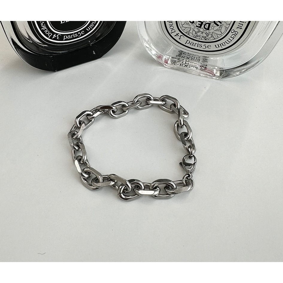 VOS AMO韓國嚴選單品-韓國熱銷經典款鏈式銀色手鍊-細節圖6