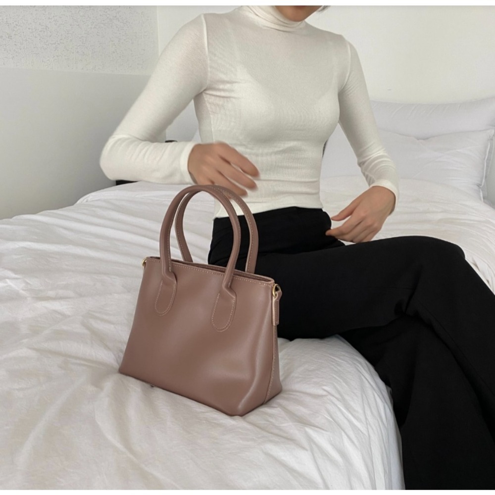 VOS AMO韓國嚴選流行女包-韓國熱銷款R205皮革單肩/手提包(3色)-細節圖3