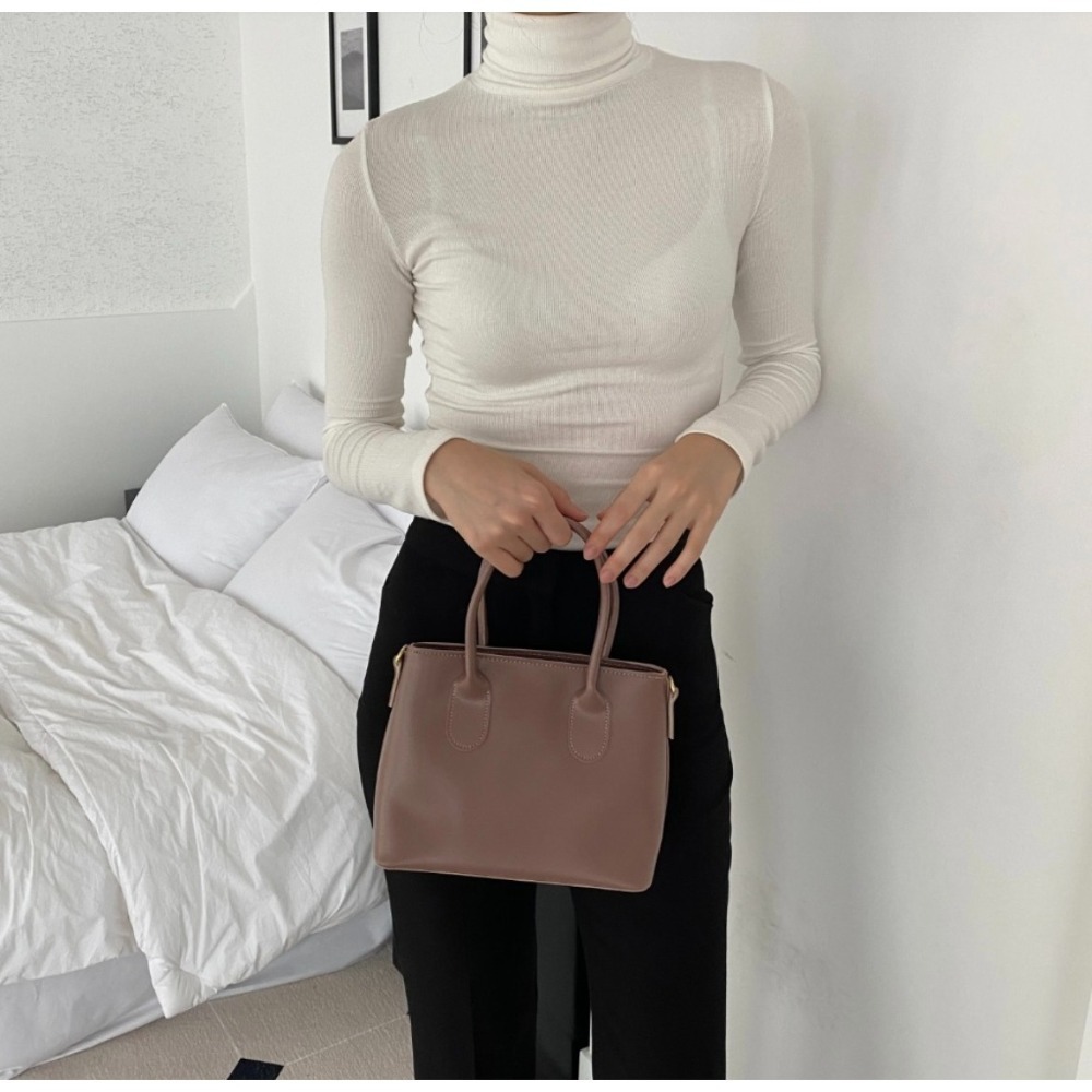 VOS AMO韓國嚴選流行女包-韓國熱銷款R205皮革單肩/手提包(3色)-細節圖4