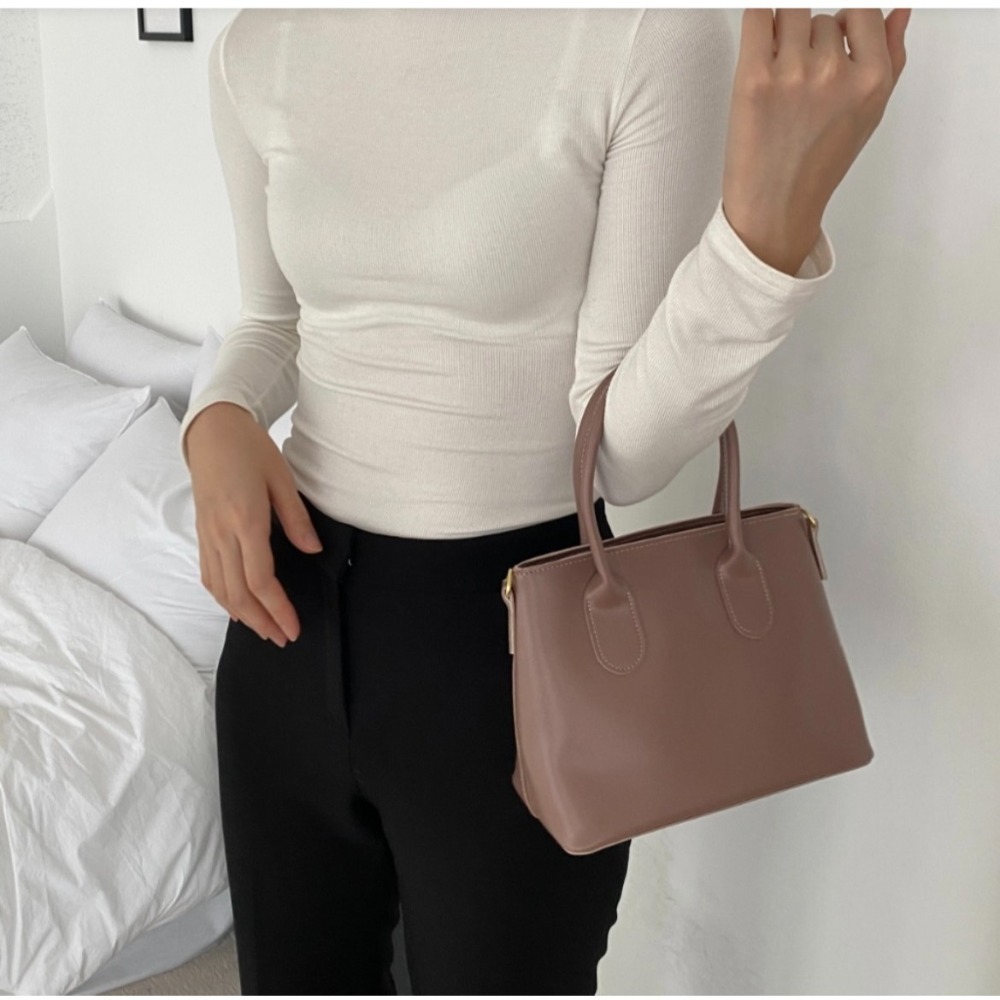 VOS AMO韓國嚴選流行女包-韓國熱銷款R205皮革單肩/手提包(3色)-細節圖5