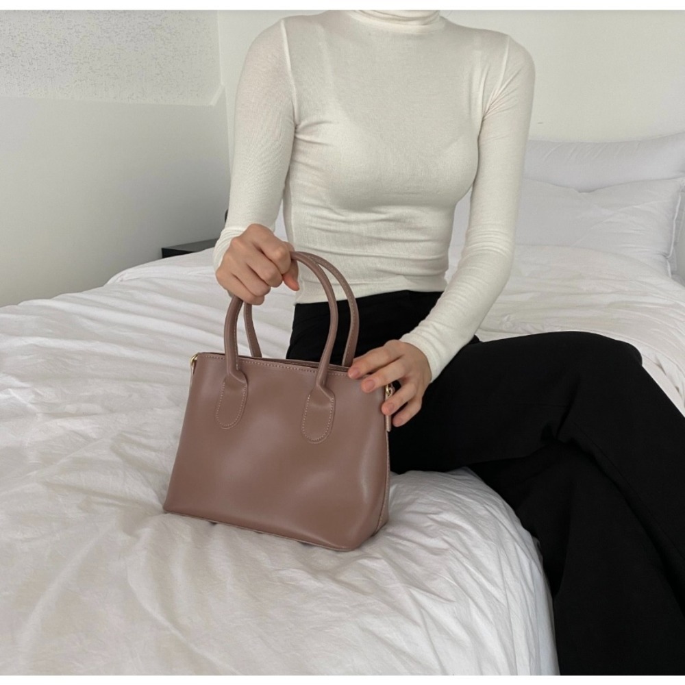 VOS AMO韓國嚴選流行女包-韓國熱銷款R205皮革單肩/手提包(3色)-細節圖6