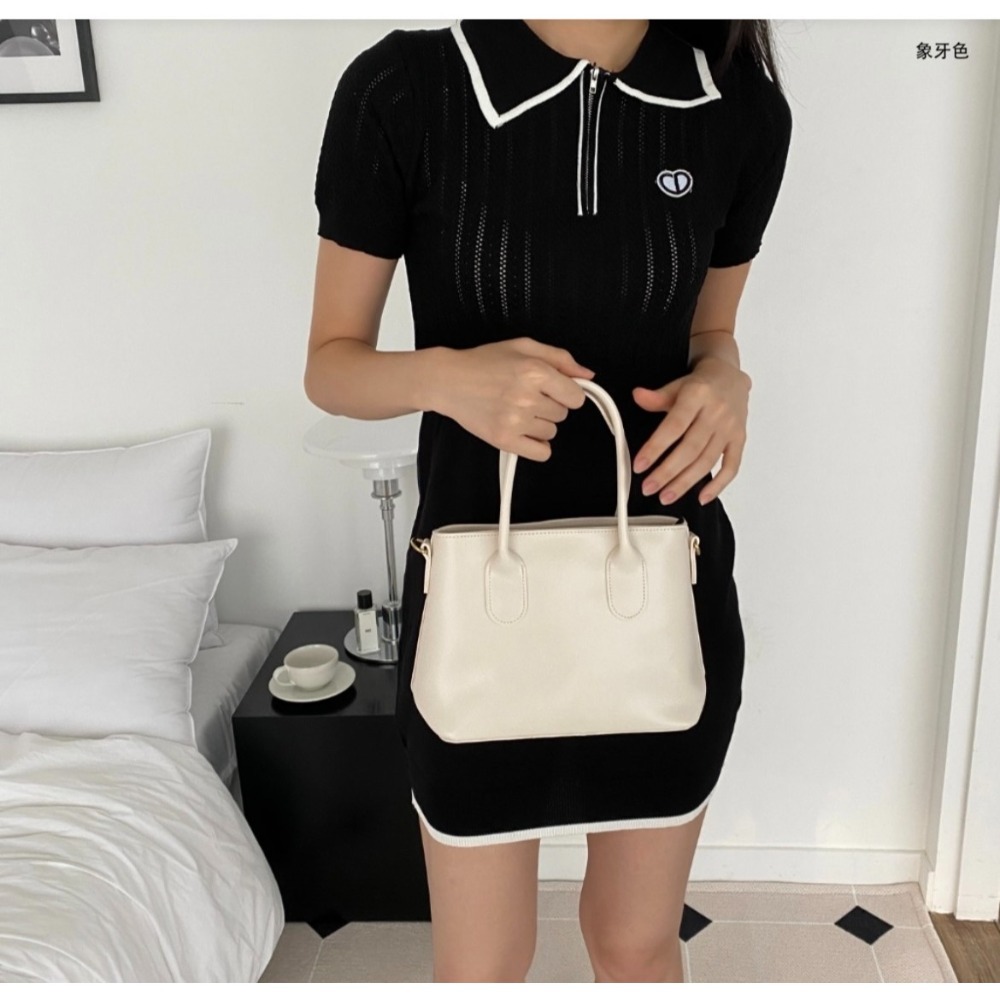 VOS AMO韓國嚴選流行女包-韓國熱銷款R205皮革單肩/手提包(3色)-細節圖7