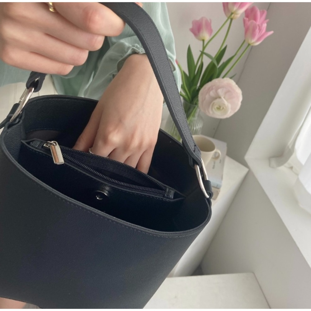 VOS AMO韓國嚴選流行女包-韓國熱銷款純色皮革手提包(5色)-細節圖11