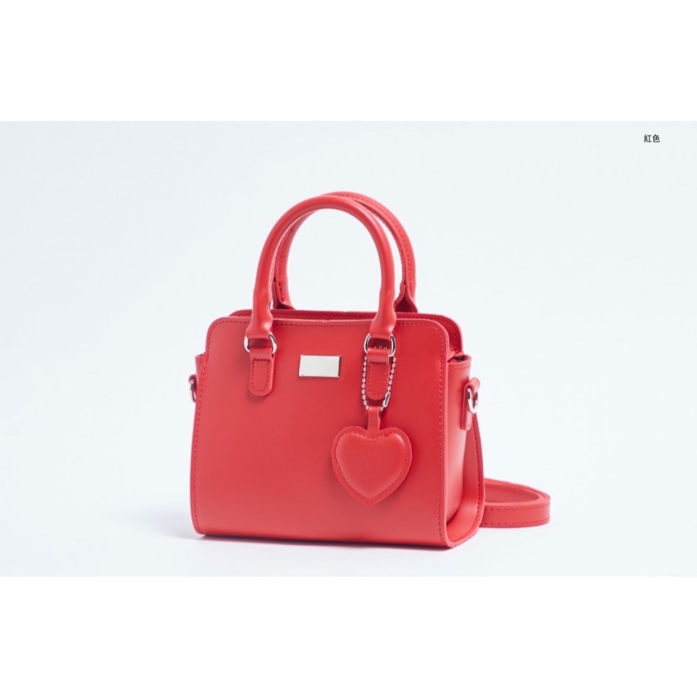 VOS AMO韓國嚴選流行女包-韓國熱銷款心型吊墜手提/單肩包(6色)-細節圖7