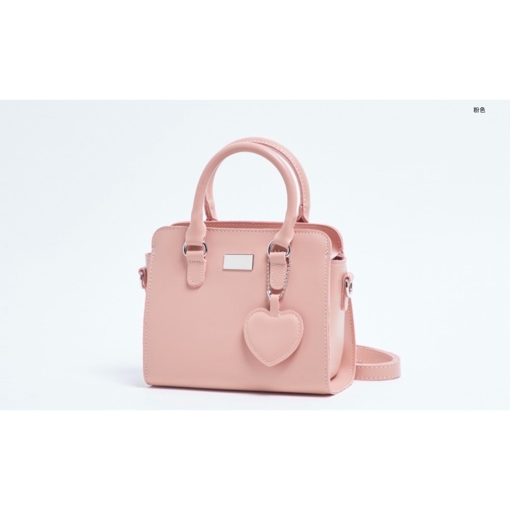 VOS AMO韓國嚴選流行女包-韓國熱銷款心型吊墜手提/單肩包(6色)-細節圖8