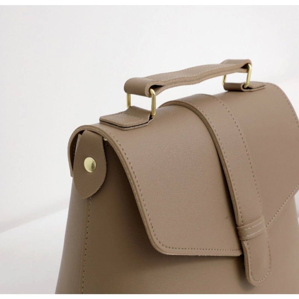 VOS AMO韓國嚴選流行女包-韓國熱銷款純色翻蓋皮革手提/單肩包-細節圖8