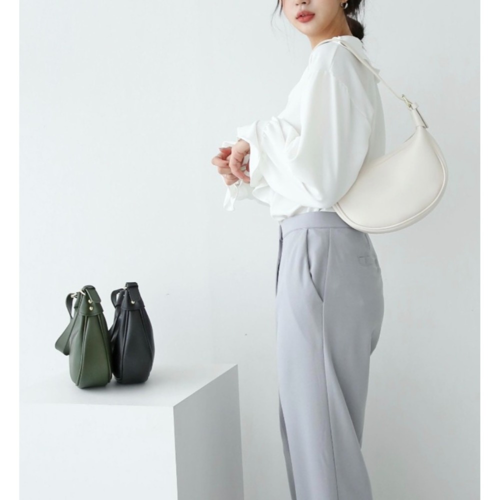 VOS AMO韓國嚴選流行女包-韓國熱銷款R1001皮革純色單肩包(3色)-細節圖3