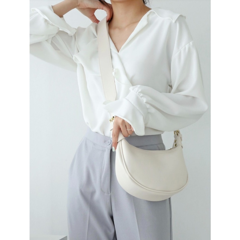 VOS AMO韓國嚴選流行女包-韓國熱銷款R1001皮革純色單肩包(3色)-細節圖4