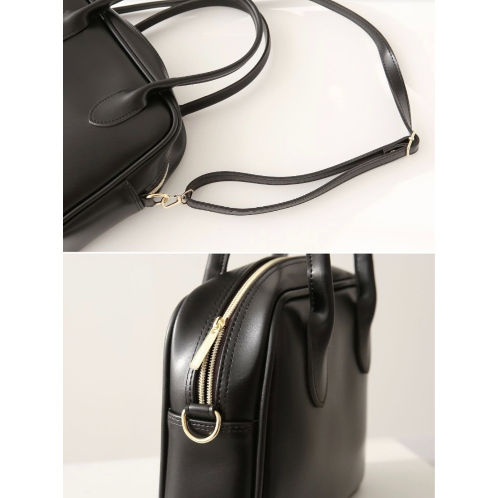 VOS AMO韓國嚴選流行女包-韓國熱銷款純色皮革手提/單肩包(3色)-細節圖10