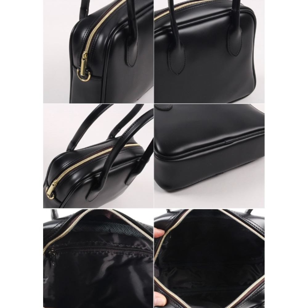 VOS AMO韓國嚴選流行女包-韓國熱銷款純色皮革手提/單肩包(3色)-細節圖11