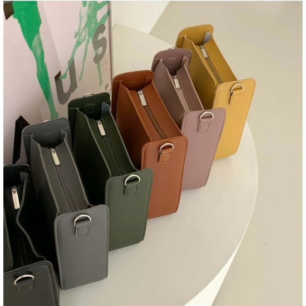 VOS AMO韓國嚴選流行女包-韓國熱銷款素面皮革方形單肩包(7色)-細節圖6