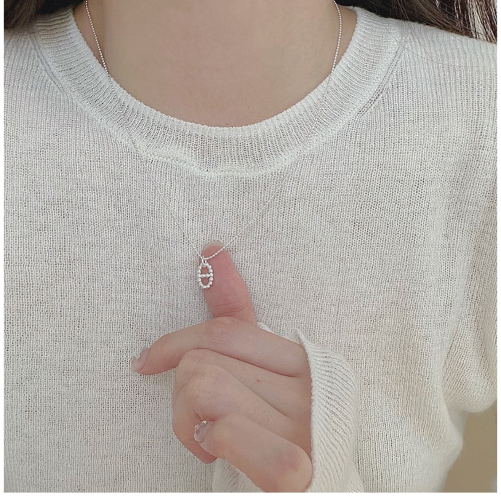 現貨 【23.𝙨𝙩𝙪𝙙𝙞𝙤】 s925純銀豬鼻子項鍊 簡約氣質項鍊  BC03-細節圖2