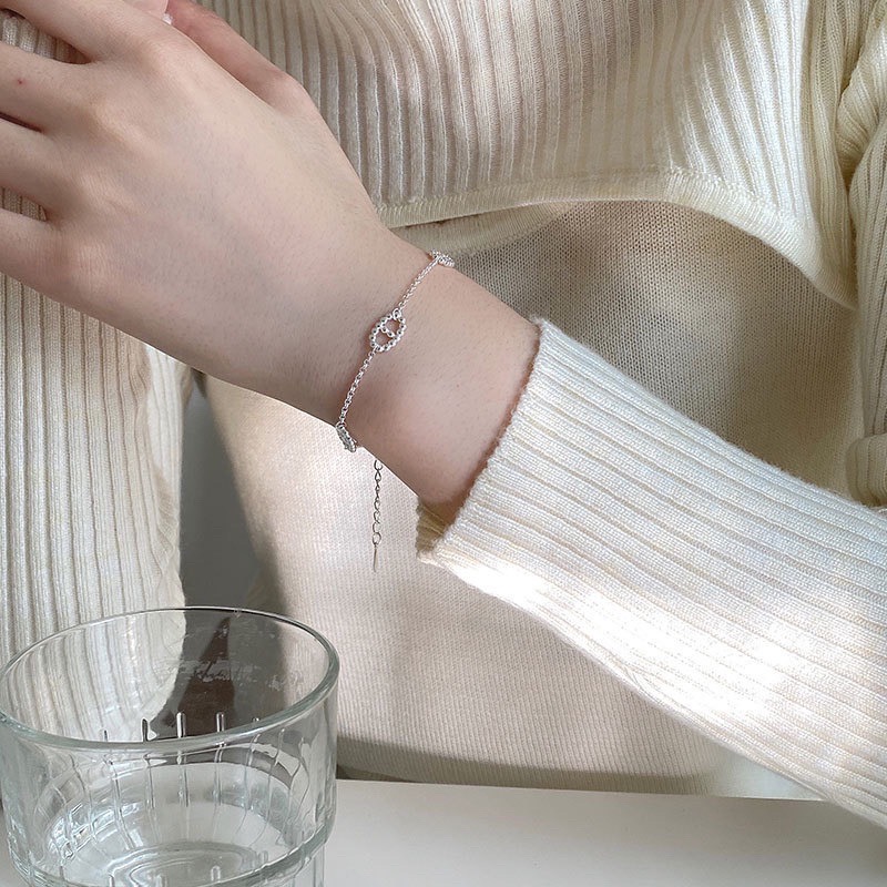 現貨【23.𝙨𝙩𝙪𝙙𝙞𝙤】 925純銀豬鼻子手鍊 經典熱賣款🔥BB03-細節圖2