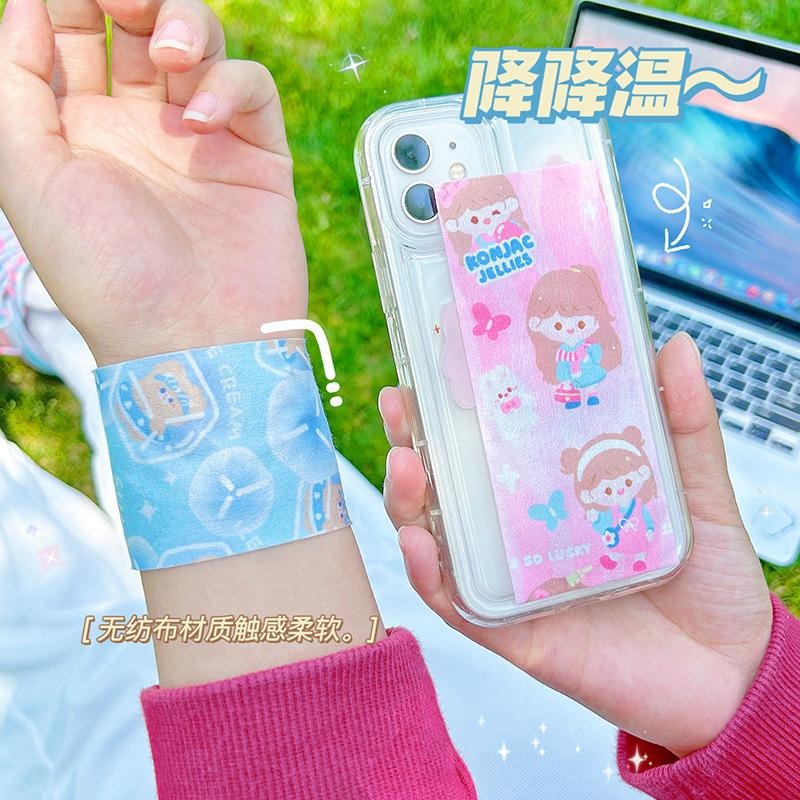 【台灣現貨】冰涼貼(2片裝) 退熱貼 降溫神器 散熱貼 冰涼貼片 涼涼貼 降溫貼 冰敷貼 涼感貼片 門外貓-細節圖4