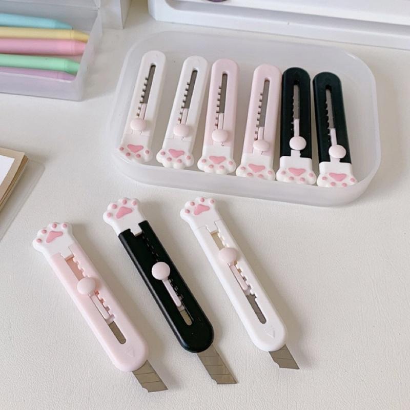 【台灣現貨】貓爪造型美工刀 迷你美工刀 貓掌美工刀 可愛貓爪造型 文具 門外貓-細節圖4