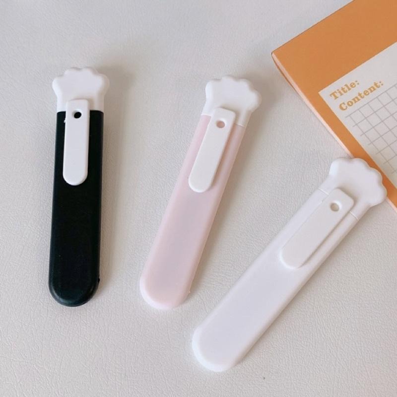 【台灣現貨】貓爪造型美工刀 迷你美工刀 貓掌美工刀 可愛貓爪造型 文具 門外貓-細節圖7