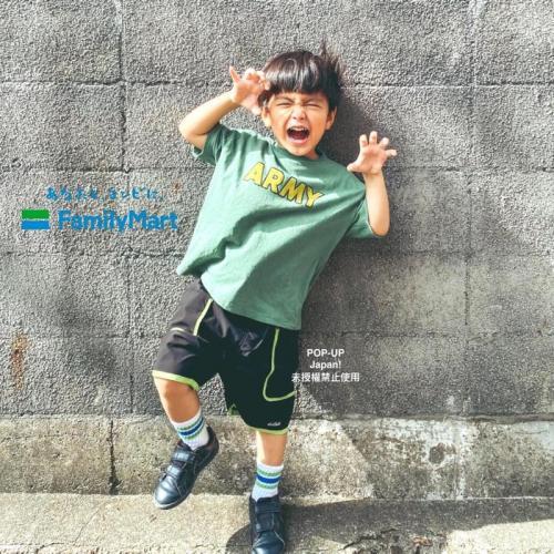 日貨特價|日本全家Familymart限定『兒童版』復古款運動線襪 (2雙/組)Convenience Wear系列-細節圖6