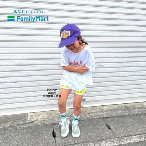 日貨特價|日本全家Familymart限定『兒童版』復古款運動線襪 (2雙/組)Convenience Wear系列-細節圖7