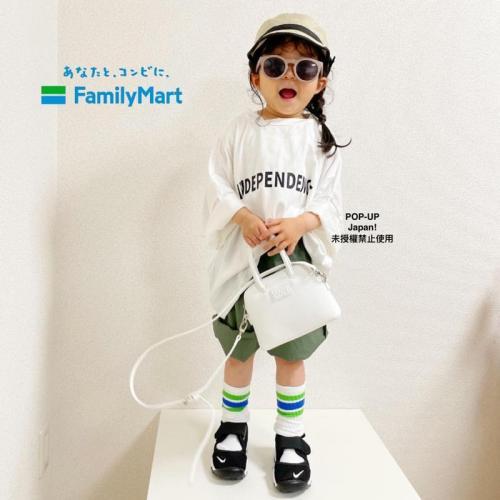 日貨特價|日本全家Familymart限定『兒童版』復古款運動線襪 (2雙/組)Convenience Wear系列-細節圖8