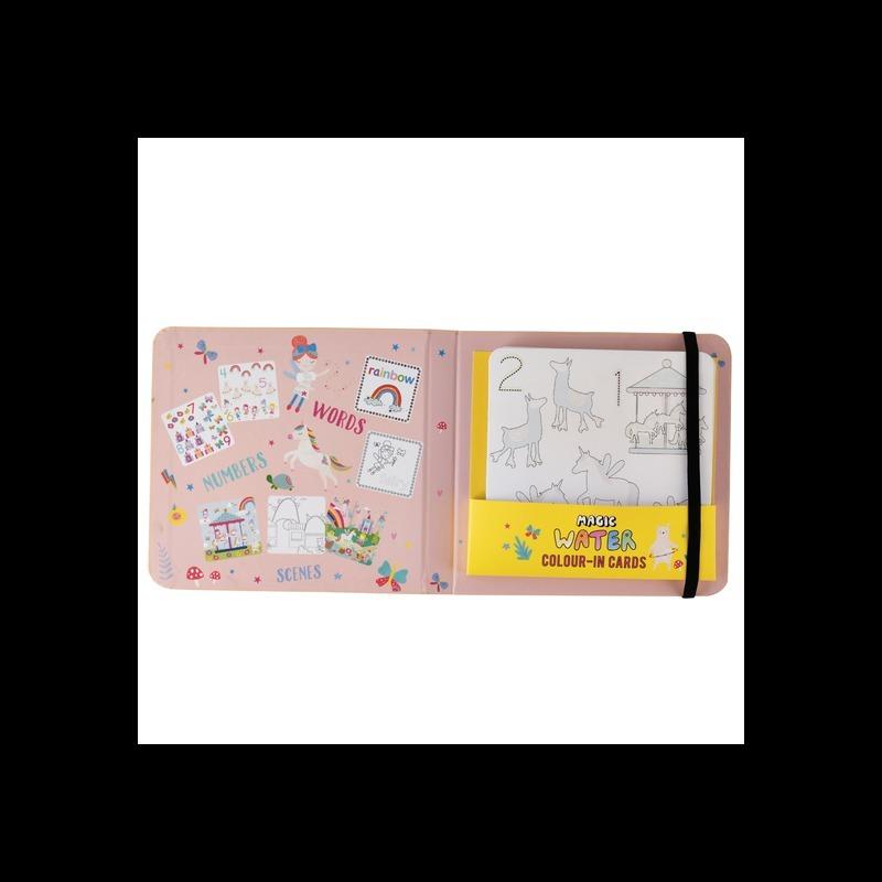 英國Floss & Rock Magic 水彩水筆繪卡 畫卡 主題-彩虹仙子 可重複用-細節圖4