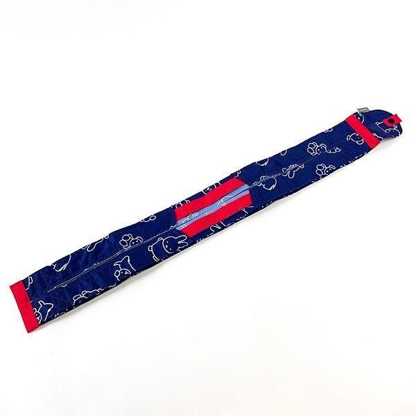 日貨空運|日本miffyxshupatto聯名Msize一次即可折疊 秒收環保袋購物袋環保手提袋隨身袋收納袋摺疊袋 藍色-細節圖4