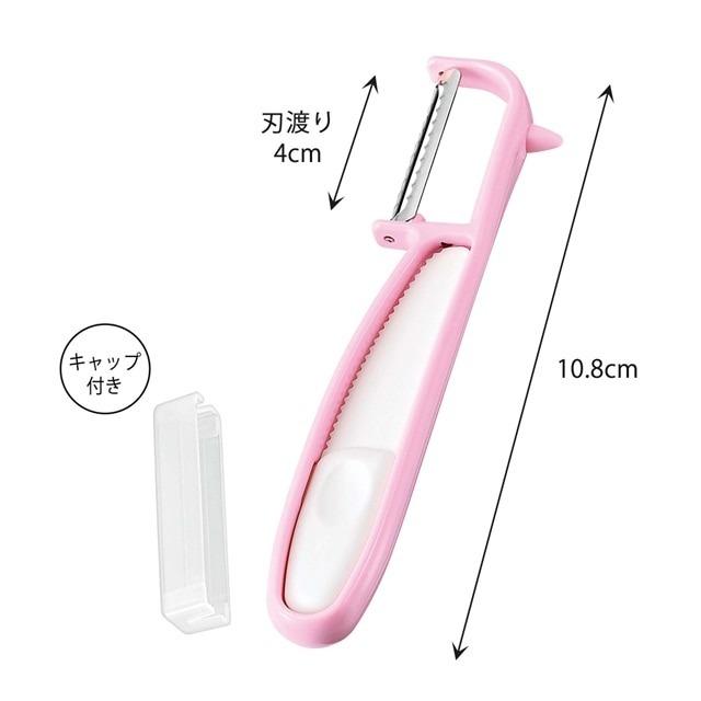 日本製水蜜桃番茄削皮刀軟皮水果削皮刀蔬果刨皮刀附刀片蓋及切割刀-細節圖6