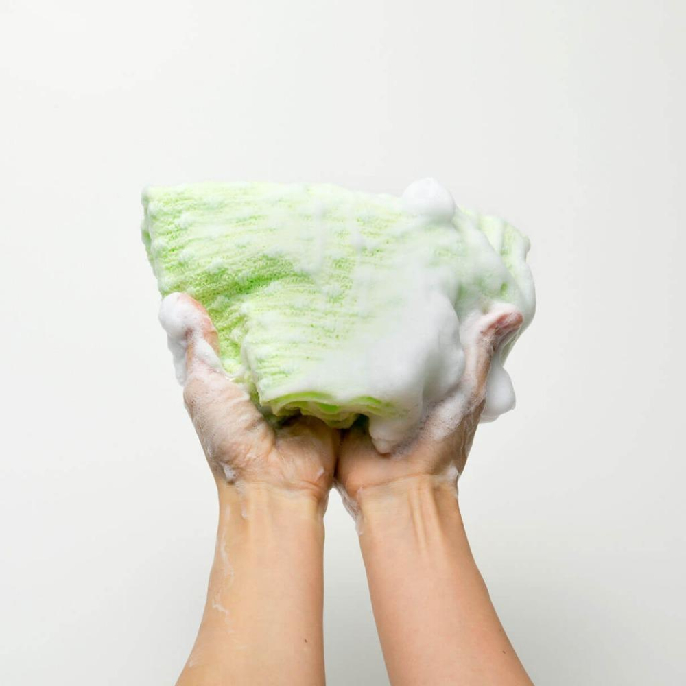 日貨空運|日本製Marna 動物毛巾搓澡巾浴巾澡巾鱷魚圖案硬質背面清洗好輕鬆身體毛巾-細節圖8