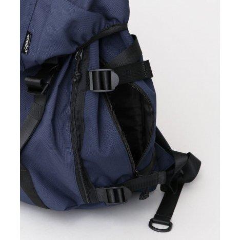 日貨空運*日本時尚都會玩家 高密度尼龍防潑水 雙排扣 束繩後翻式 多收納大容量後背包日用包電腦包 深藍色-細節圖6