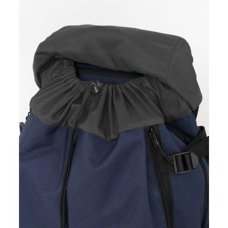 日貨空運*日本時尚都會玩家 高密度尼龍防潑水 雙排扣 束繩後翻式 多收納大容量後背包日用包電腦包 深藍色-細節圖8