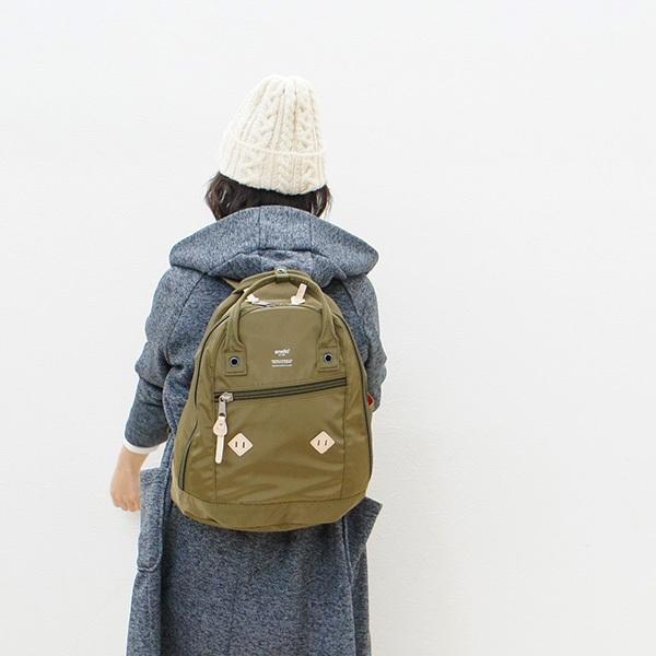 日貨空運現貨|日本樂天高密度尼龍微光印標logo後背包 男女共用 A4收納-細節圖3